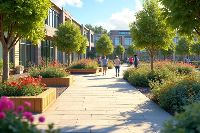 Jardin accessible PMR et famille