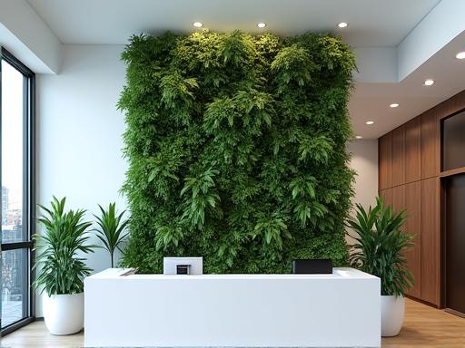 Projet jardin vertical entreprise